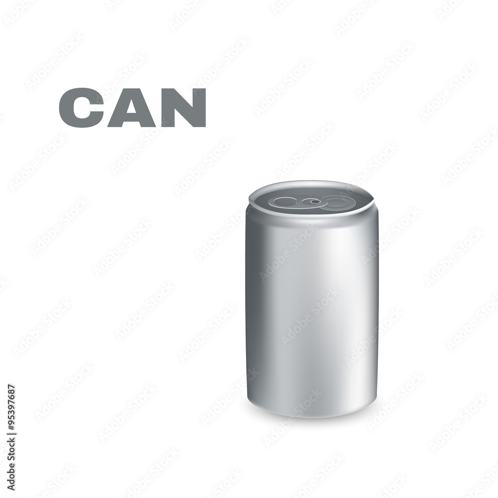 Aluminium Can isolated on white background. Vector Aluminium Can isolated on white background. Vector