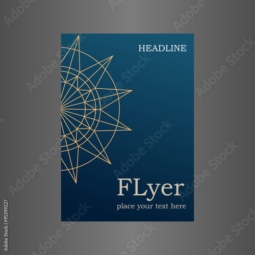 Abstract Brochure Flyer design Layout template in A4,