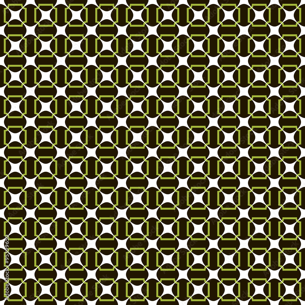Abstract seamless pattern of merging stars and graceful frames Abstract seamless pattern of merging stars and graceful frames