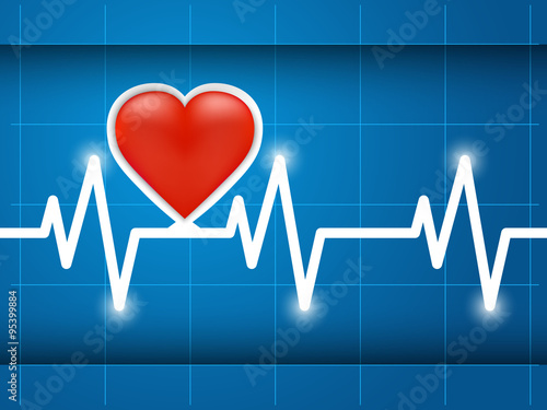 Cardiogram healthy heart