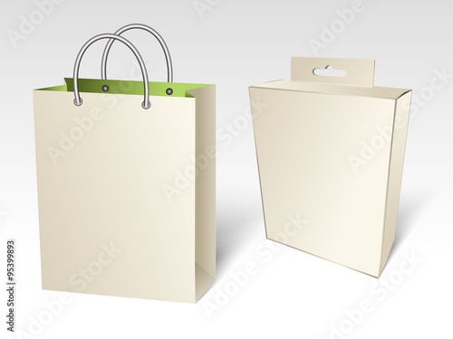 Shopping bag with a box