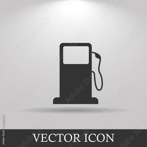Gasoline pump nozzle sign. Gas station icon.