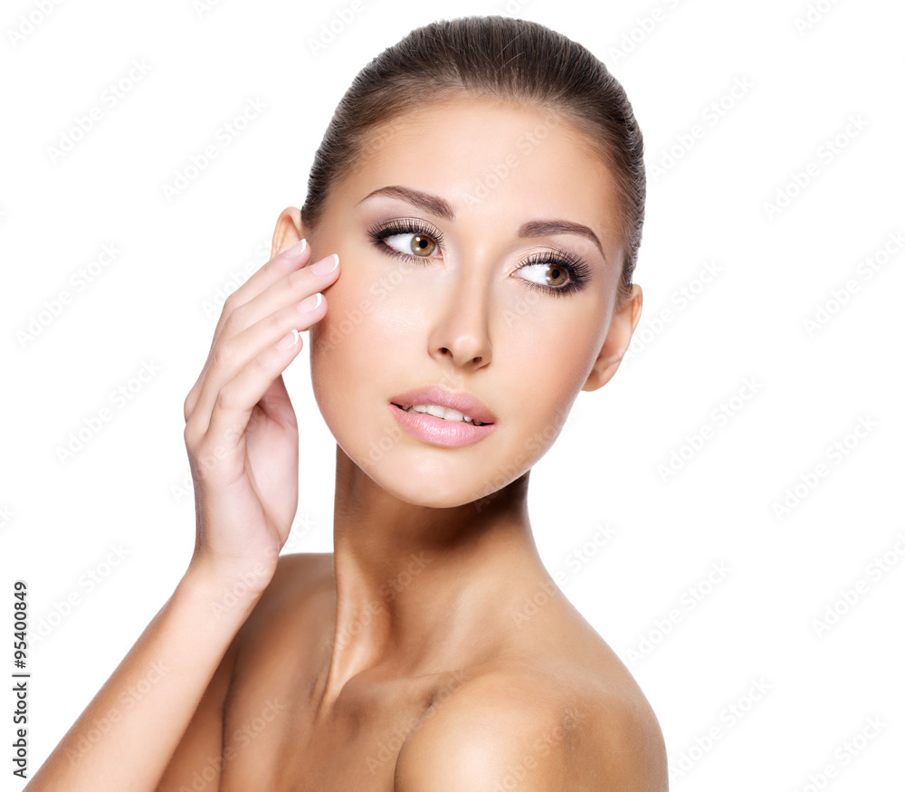Face of a beautiful young woman with perfect skin Face of a beautiful young woman with perfect skin