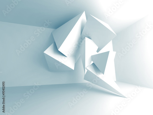 Abstract Pyramid Design Interior Architecture Background