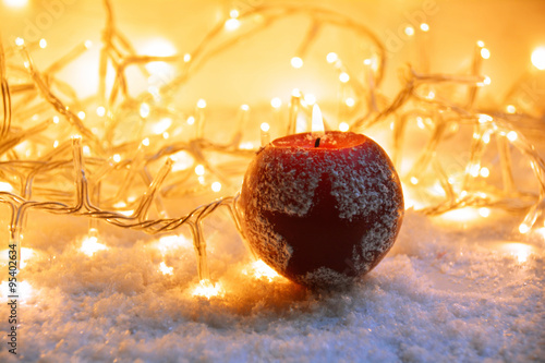 Grußkarte - Adventskerze un...