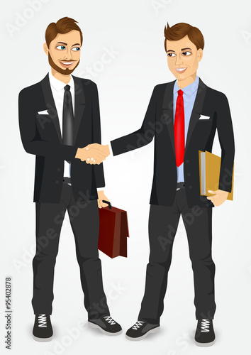 two businessmen shaking hands