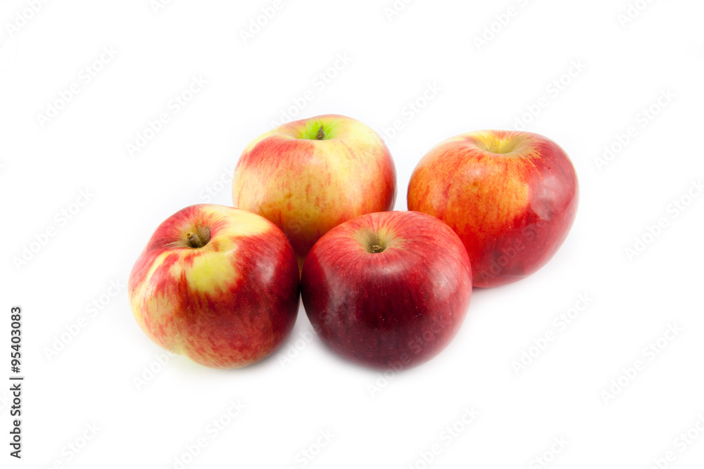 Ripe red apple Isolated on white background Ripe red apple Isolated on white background