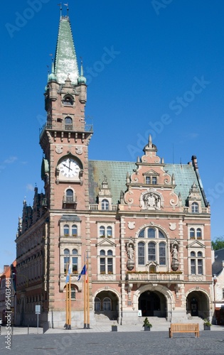 Historic Town hall in Frydlant, northern Bohemia, Czech republic © Mirekdeml
