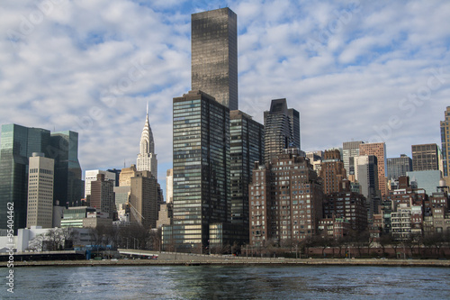 New York City midtown Manhattan skyline over Hudson River #95404462