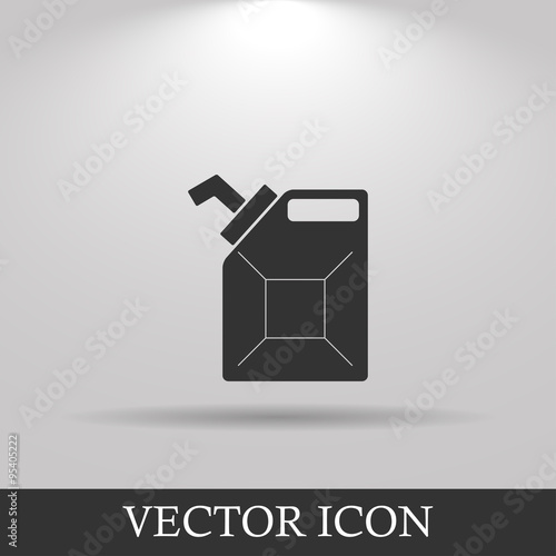 Jerrycan oil vector icon