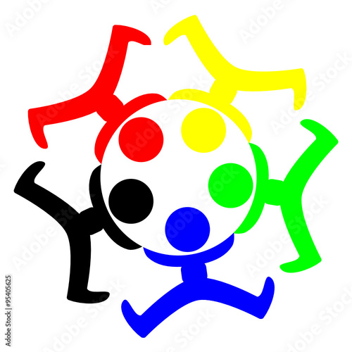 logo koło z ludzi