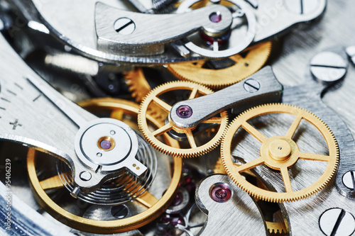 Fotografía gear clock mechanism