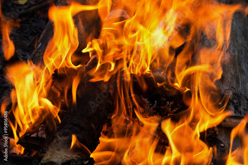 abstract background burning fire close up