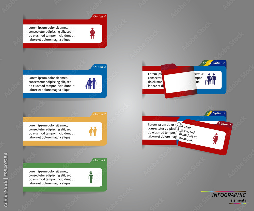 Vector Template for diagram, graph, presentation and round chart