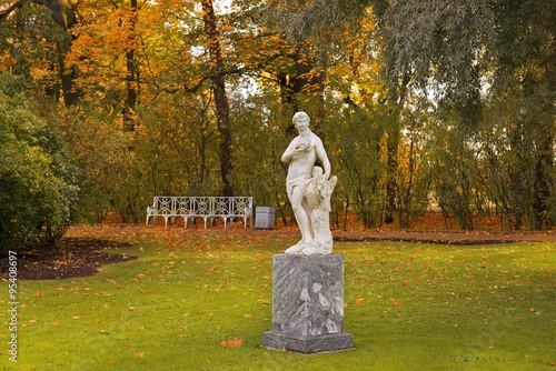 golden autumn in Catherine park, Tsarskoye Selo