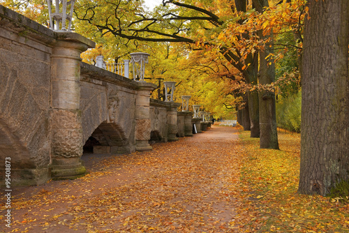 golden autumn in Catherine park, Tsarskoye Selo