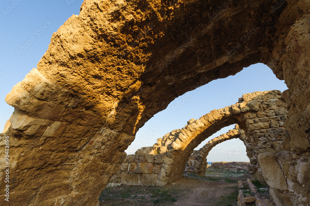 Roman theatre in Salamis at Famagusta. Cyprus