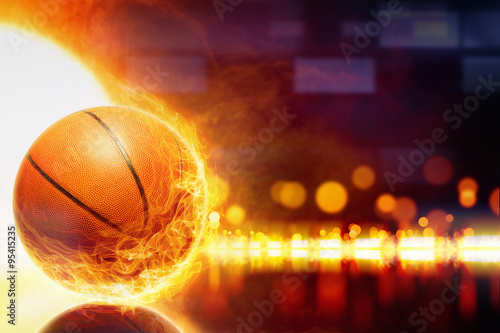Burning basketball © IgorZh