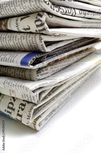 Tableau sur toile Zeitung
