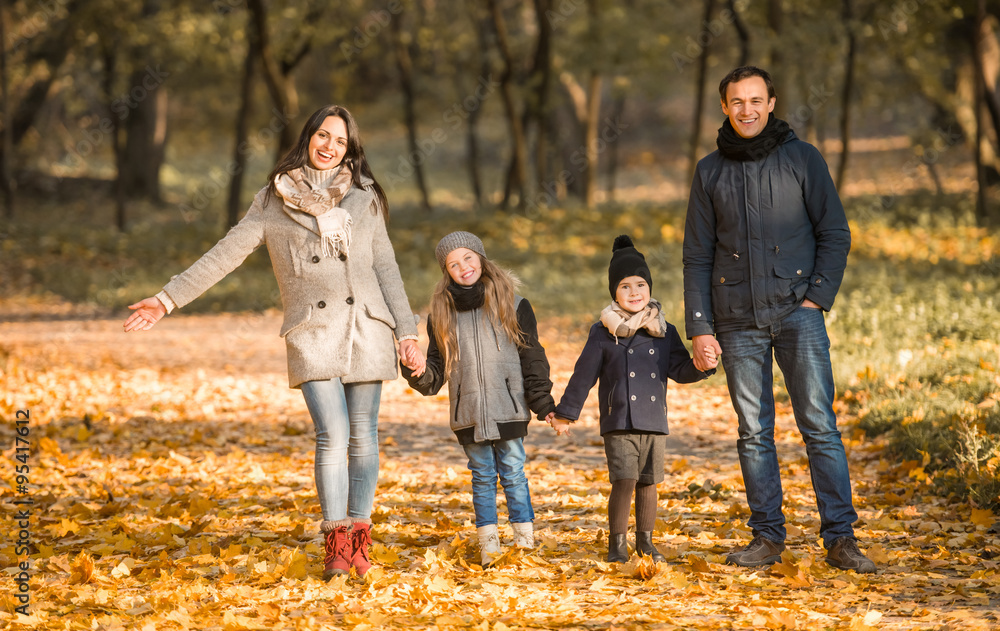 Walk autumn park Walk autumn park