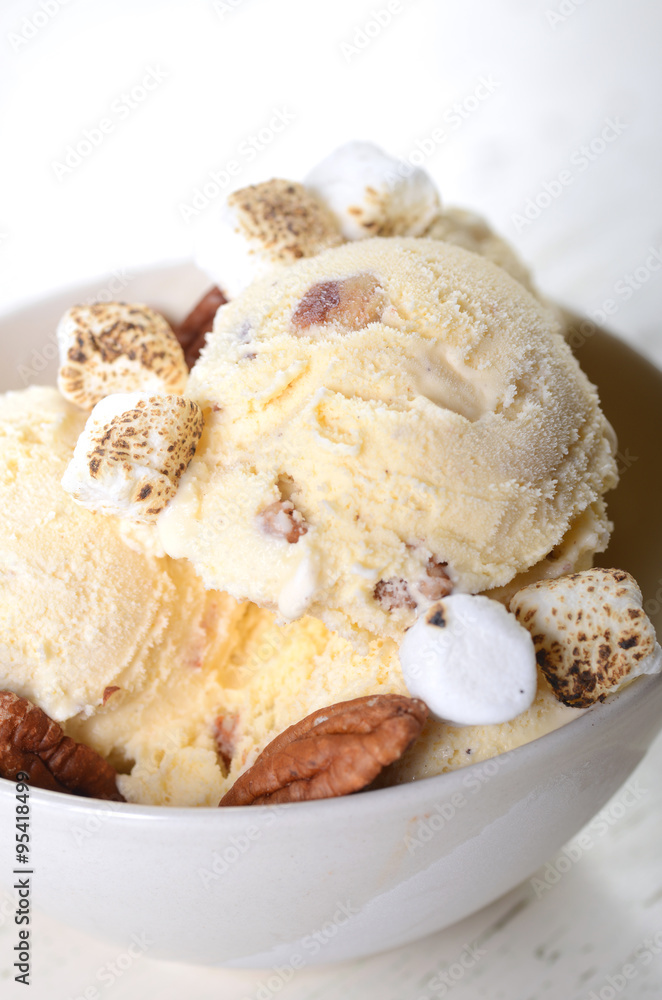 Butter Pecan Ice Cream with French Fries Butter Pecan Ice Cream with French Fries