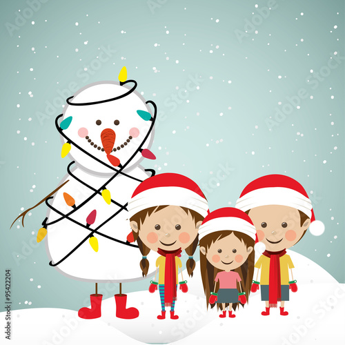 happy merry christmas design 