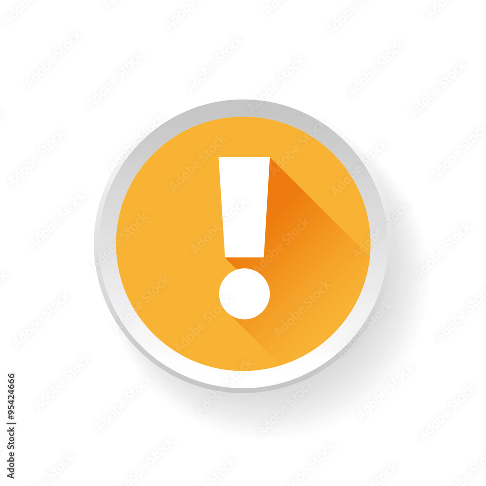 Exclamation mark. Hazard warning symbol. Exclamation mark. Hazard warning symbol.