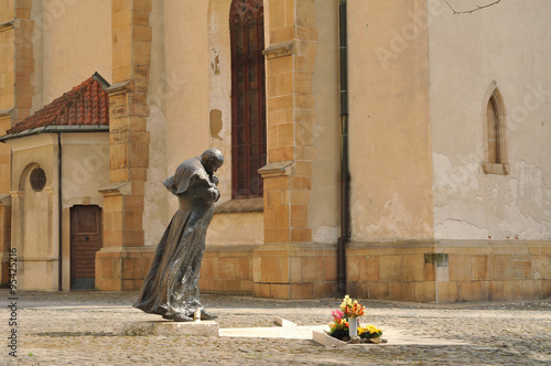 Billede på lærred Presov Saint Nicholas cathedral church on main street.