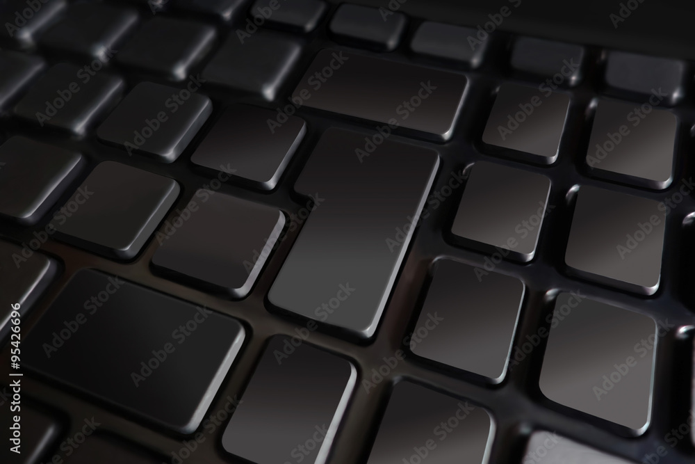 PC Tastatur ohne Beschriftung Stock-Illustration | Adobe Stock