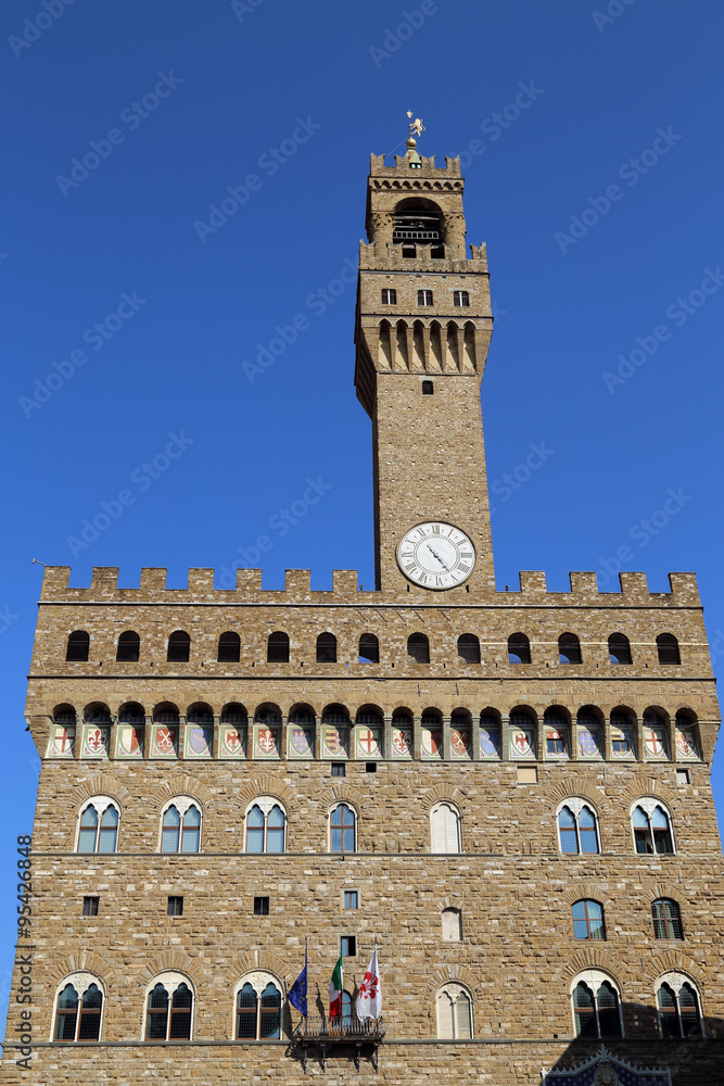 The Old Palace (Palazzo Vecchio or Palazzo della Signoria), Florence ,Italy