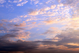 Sunrise cloudy sky background