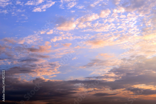 Sunrise cloudy sky background © Africa Studio