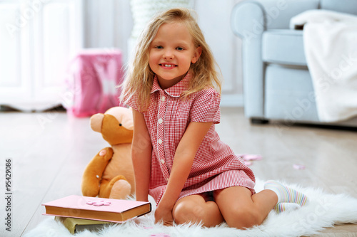 Little girl in the room