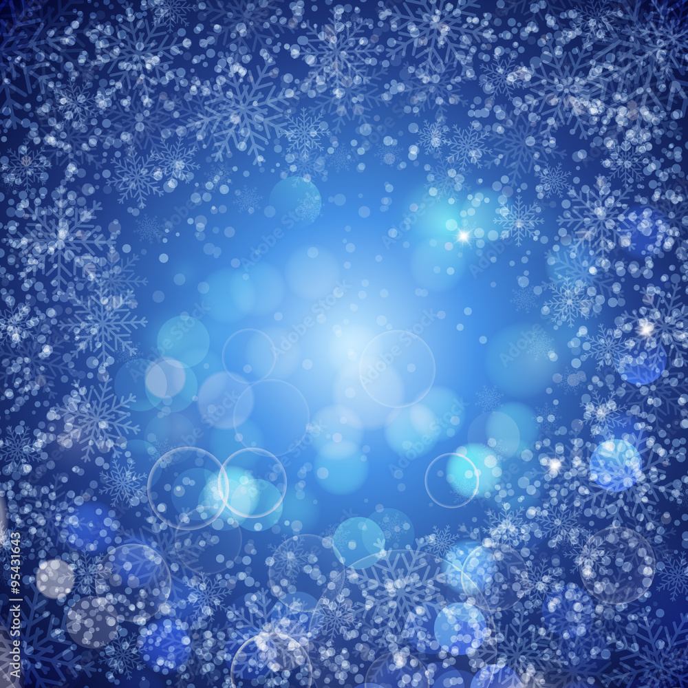 Christmas background with snowflakes