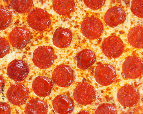 fresh italian classic original pepperoni pizza background
