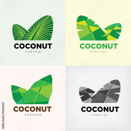 coconut concept symbol or logo