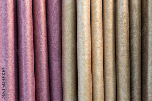 Colorful frabric curtain