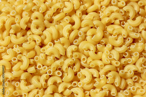 Close up of raw pasta