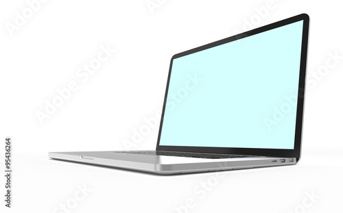 Laptop computer isolated on white