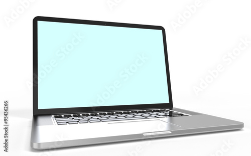 Laptop computer isolated on white