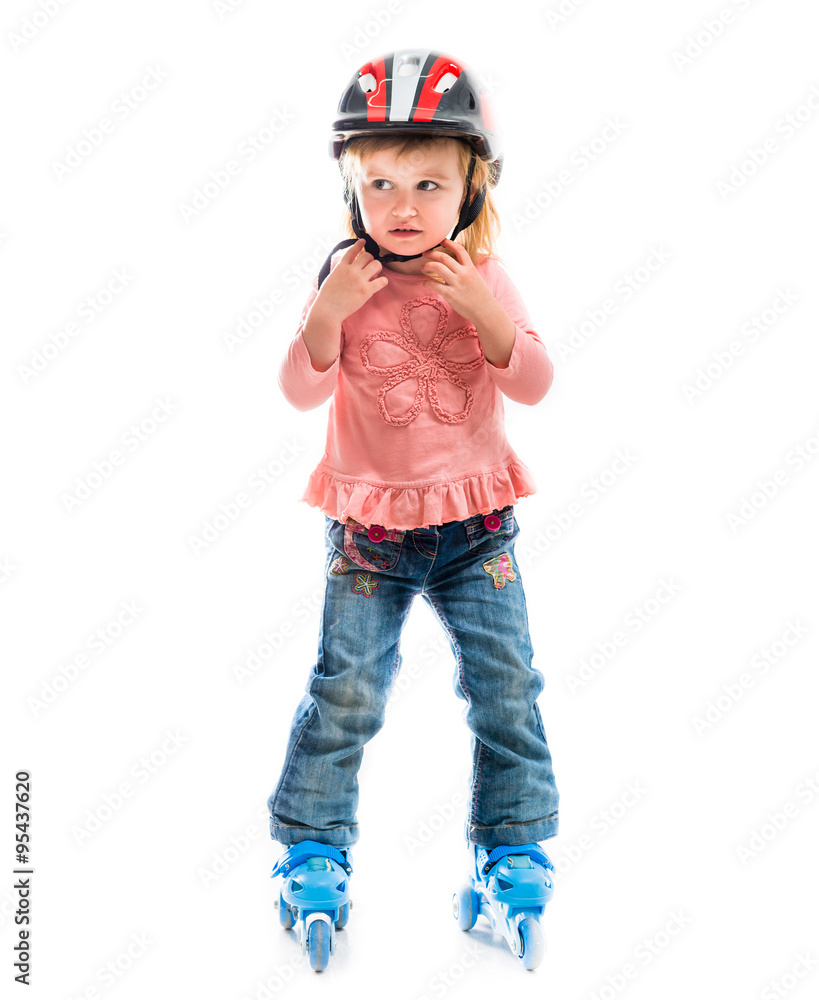 little preschool girl on rollerskates little preschool girl on rollerskates