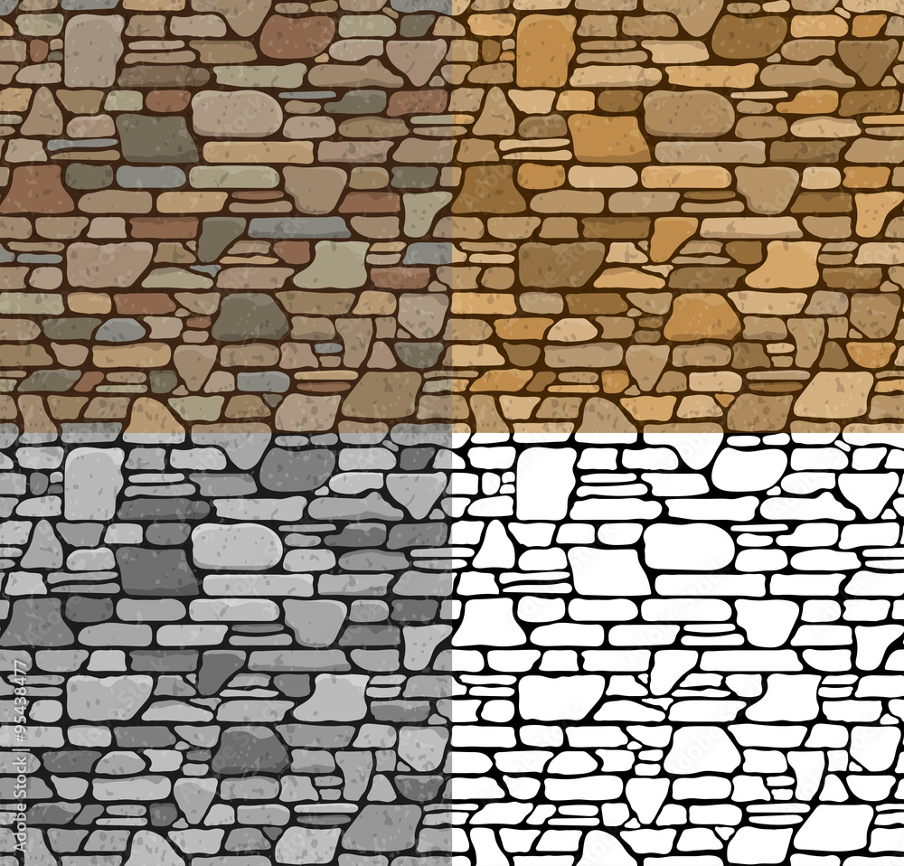 Set Seamless Stone Textures