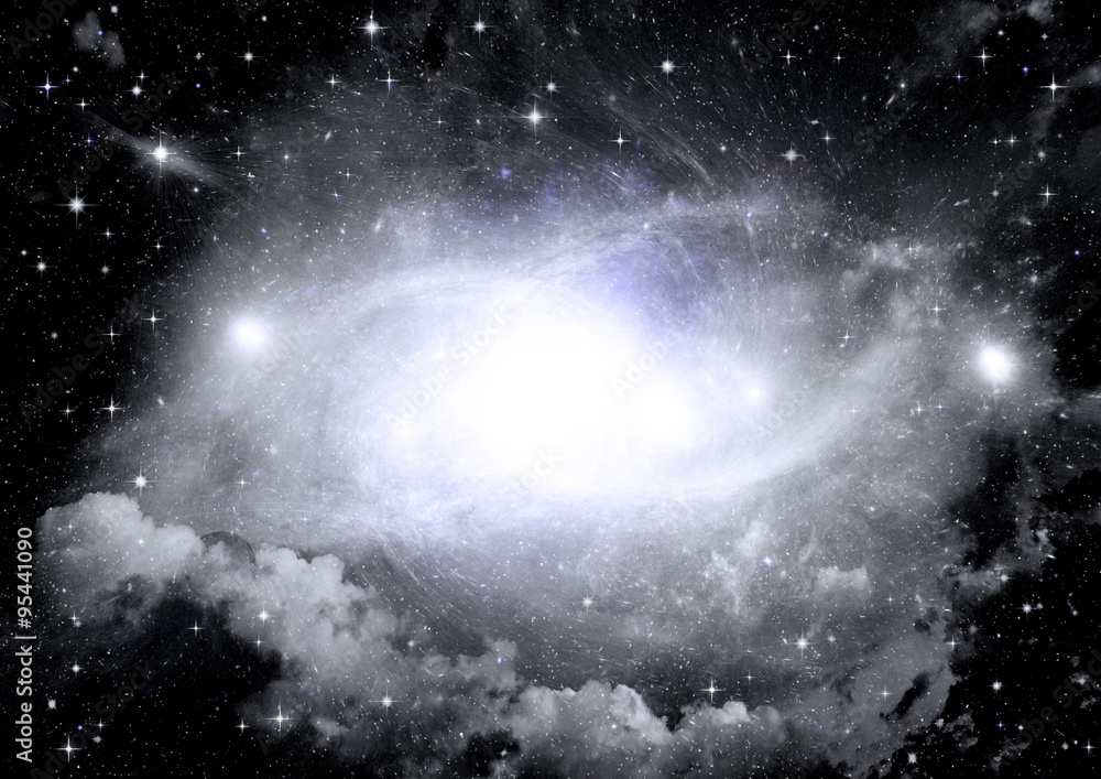 Obraz premium galaxy in a free space