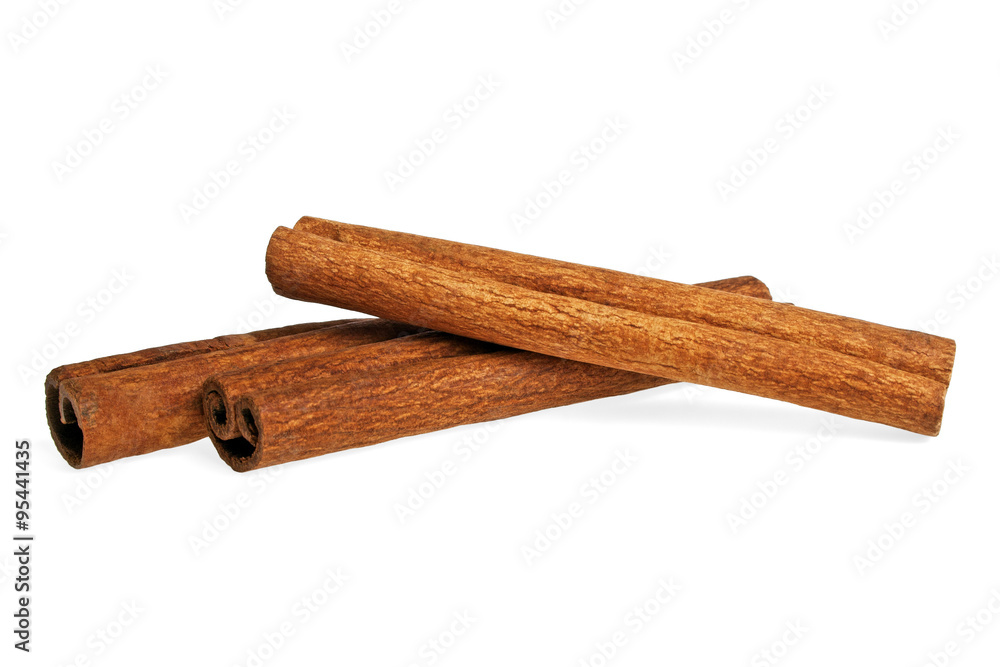 Cinnamon sticks isolated on white background Cinnamon sticks isolated on white background