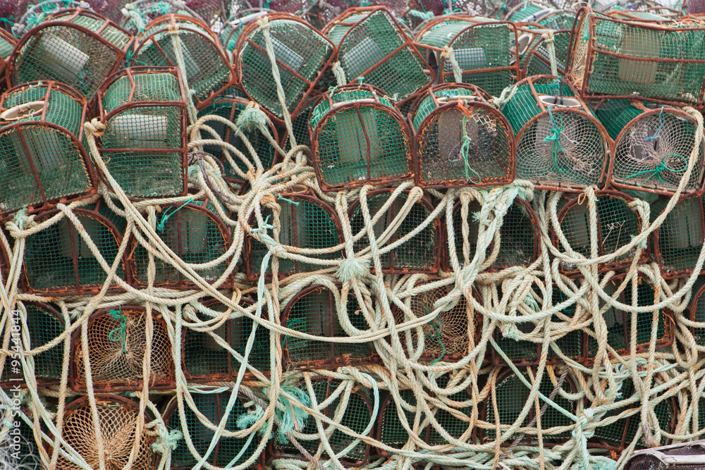 Traps for octopuses stacked Traps for octopuses stacked