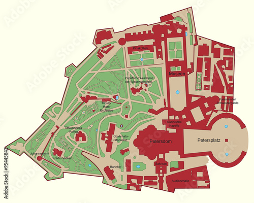 Karte - Vatikanstadt  photo