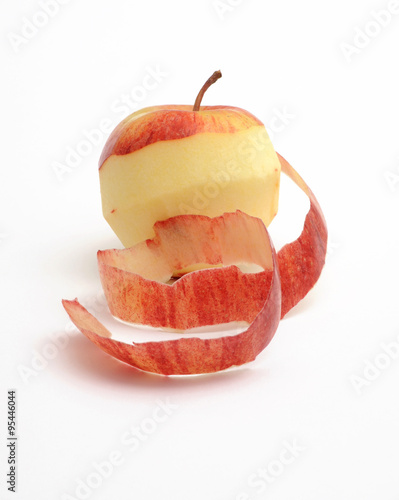 Geschälter Apfel