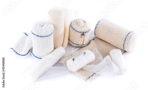Photo Different types of medical bandages