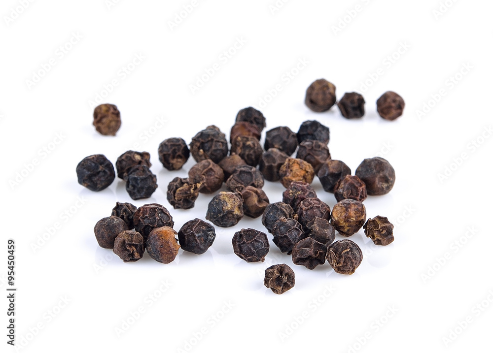 pepper corn on white background pepper corn on white background