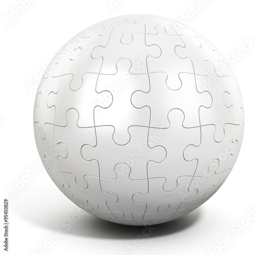 3d metallic spherical puzzle
